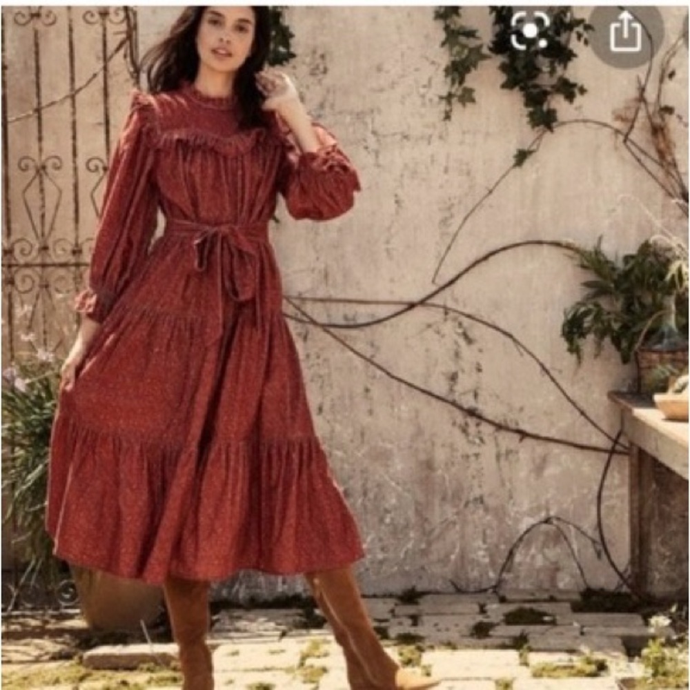Doen mountain midi dress Size Large